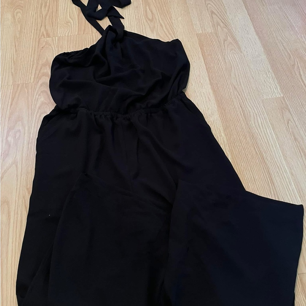 Elegant Black Halter Jumpsuit